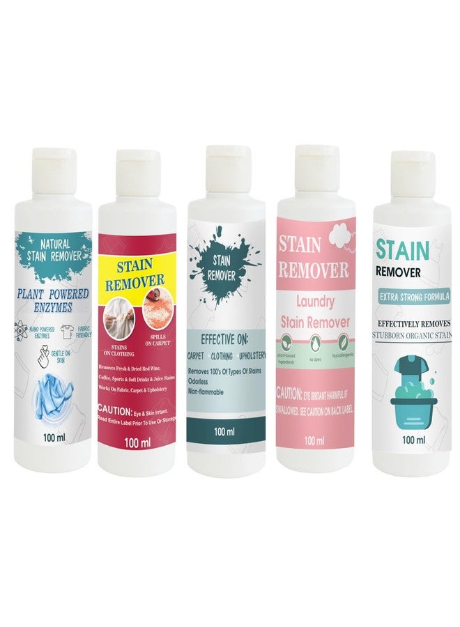 TOOVUS Stain Remover Combo Pack of Shirt, Red, Sky, Pink and Doll Stain Remover | Multi-Surface Cleaning Solution for Clothes, Fabrics, Upholstery (100 g Each) - Image 1